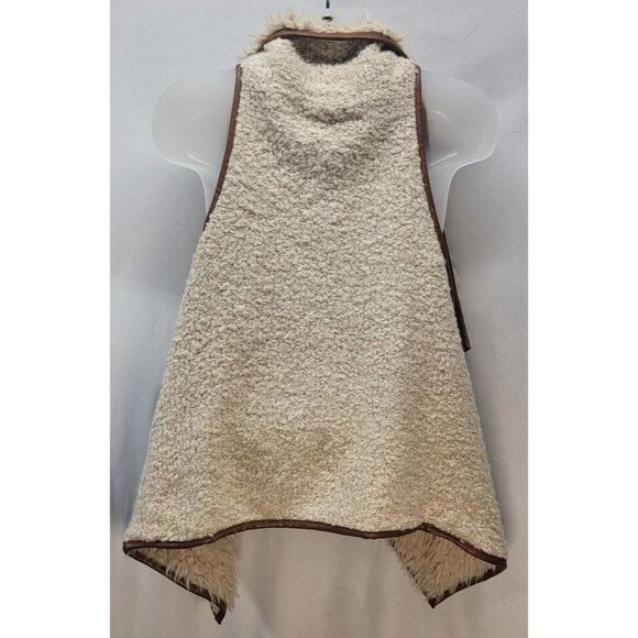 Paypaya Womens Faux Fur and Sherpa Lined Vest Boho Lagen look Size L - Picture 2 of 8